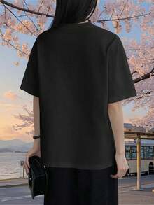 Women T-Shirts - Black - View 2