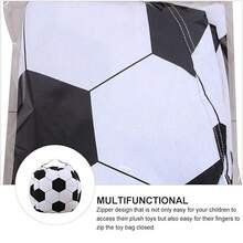 Unisex Fillable Bean Bag Chair Cover With Football Pattern, Toy Storage Bag, Washable Multi-Functional Seat For Play And Relaxation - Football - View 9