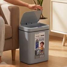 15L Smart Sensor Trash Cans, Soft-Close Lid, Odor Lock, Available In Various Colors, Suitable For Kitchen, Bathroom, Living Room, Office - Batteries Not Included - 查看 8