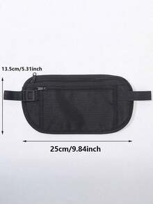 1pc Travel Money Pouch - Hidden Travel Organizer Bag With RFID Blocking Passport Holder Waist Bag, Protects Your Credit Cards And Cash - Multicolor - View 3