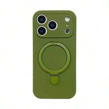 Magnetic Wireless Charging Soft Silicone Protective Case For IPhone 17 Air 17 16 15 14 13 12 11 Pro Max 16e - Forest Green - View 2