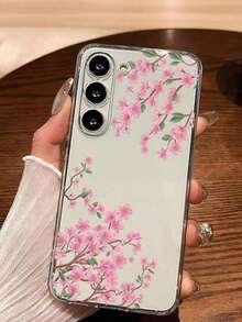 1 Piece Soft Phone Case With White Lily Flower And Butterfly, Compatible With Huawei Honor, , Galaxy A04e/12/A13/A14/A34/A50/A52/A53/A54/S21/S22/S23/S24/S25/S25Ultra, 6A/7A/8A, 12T/13T, International Version, Not Domestic Version, Spring Gift - 透明 4 - 查看 6