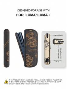 1PC For IQOS ILUMA ONE/ILUMA I ONE/New Iluma I One/ILUMA/ILUMA I /ILUMA PRIME/Iluma I Prime 20 HeatSticks BoX Series Protective Case, Fashionable Minimalist Cartoon Pattern Portable Storage Leather Sleeve, Full Protection Anti-Drop Anti-Fingerprint Wear-Resistant High-End Texture Hard Shell Soft Leather Dual Protection, Perfect Gift Choice, High-End Protective Shell, Unisex Fashion Accessory, Fashionable Patchwork Personalized Appearance Decoration, Business Casual Versatile Style, Precise Hole Position Perfect Fit, Couple Style Unisex, Iqos Series Dedicated Protective Shell, TEREA Storage Box - Brown Bear - View 23