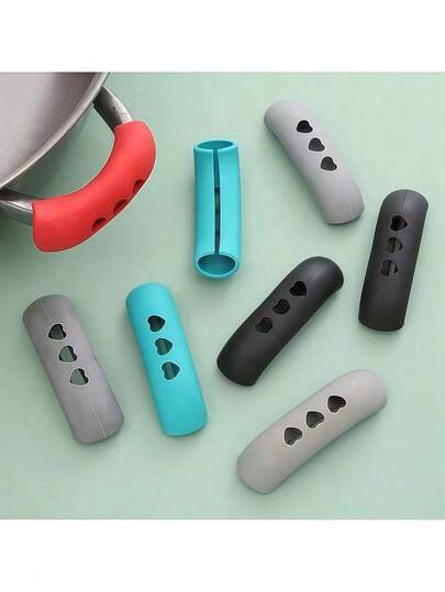 Tay cầm silicon cho chảo gang, vỏ bọc tay cầm chảo gang, vỏ bọc tay cầm nồi chống trượt chịu nhiệt, ống bọc tay cầm chảo hỗ trợ.