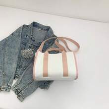 Bolso de mano moderno y versátil para mujer, estilo casual elegante con un toque de alta gama, bolso de hombro estiloso ideal para ir de compras, diseño de nicho a la moda, versión coreana, bolso tote de gran capacidad para primavera y verano, bolso de hombro y bandolera para mujer. - Rosa - Ver 12