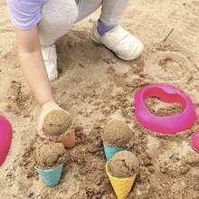 Eiscreme Strandspielzeug Kegelform Sandgrabwerkzeuge Rollenspielspielzeug - Verschiedenfarbig - Übersicht 11