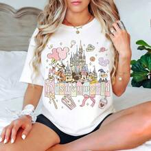 Retro Disney World Aesthetic Shirt, Disney Teen Girl's Trip Shirts, Mick--Ey And Friends Shirt, Disney Vacation Shirt, Disney World Family Trip Shirts - 白色 - 查看 1