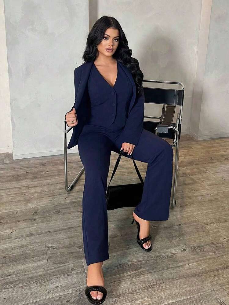 Women Two-Piece Outfits - Xanh hải quân - Xem 5