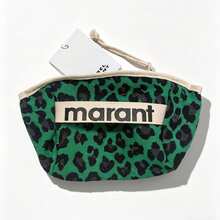 Cotton Coin Purse With Leopard Print And Clasp, Stylish And Unique Compact Card Holder, Portable Storage Bag For Coins And Keys. - 黑色豹紋 - 查看 10
