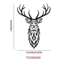 Escultura de pared de metal con diseño de ciervo y árbol, de 1 pieza, 15.75*14.72 pulgadas. |   Regalo de Halloween y Navidad, Decoración de Interior/Exterior Tallada en Metal - TY9619 - Ver 11