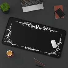 Hollow Knight Silksong Cyber Sigil Desk Mat, Gaming Mouse Pad, Gaming Mouse Pad - XXL Cloth - Peak Trekking And Stability Full Desk Coverage - PC Accessories, - Hollow Knight: Silksong - View 4