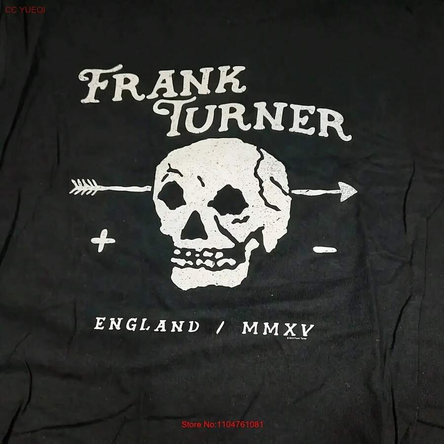 Frank Turner Skull Band T Shirt Size S To 5XL Vintage Washed Unisex Breathable Comfortable Casual Stylish Designer Clothes - Shape - View 1