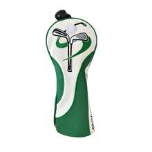 1/3/UT Funda Universal para Cabeza de Palo de Golf, Blanco & Verde Fresco, Estampado Minimalista de Palo de Golf, Material de Cuero Sintético, Mejora la Apariencia del Palo de Golf, Juego de 3 Piezas - Verde - Ver 10