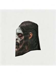 1pc Halloween Female Ghost Mask, Scary Female Ghost Mask, Halloween Thriller Female Ghost Head Cover, Escape Room Role Play Prop, Horror Decoration Mask, Suitable For Halloween Night Costume And Holiday Dress Up - Multiple Styles - View 8