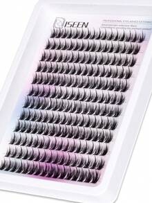 192pcs C Curl Individual False Eyelashes, DIY Eyelash Extension, Cluster False Eyelashes, Thin And Lightweight, Easy For Professionals And Beginners, Convenient For Home Use - C - View 4