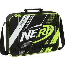 Safta Hasbro Nerf 課外活動包，配有可調式肩帶和加厚頂部提手，主拉鍊採用雙拉頭設計，正面設有彈藥盒隔層，底部為可拆卸半硬質材料 - 免費送貨 ✅ 西班牙大陸地區 24/48 小時送達 - 準備 - 查看 2