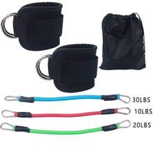 Adjustable D-Ring Ankle Strap - One Size Fits All, Thick Padded, Glute Kickback Ankle Strap, Fitness Ankle Support, Glute Training, Leg Stretching, Glute And Lower Body Training Ankle Support - Multicolor - View 10