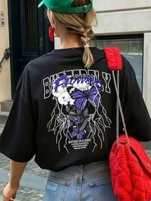Women T-Shirts - Black - View 6