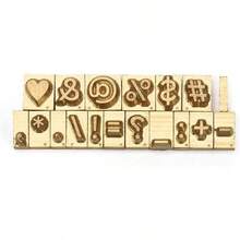 WUTA Brass Stamping Tools Flexible Letters Numbers Alphabets Characters Molds Leather Jewelry Metal Stamping Tools Hot Foil Stamping (Copper Set 83pcs) - B組符號 18件 - 查看 10