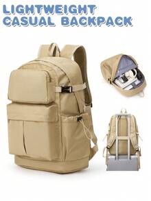 Mochila para portátil de gran capacidad, mochila de viaje casual con múltiples compartimentos, cabe portátiles de 15.6 pulgadas, mochilas escolares para estudiantes de secundaria, mochila de negocios ligera, impermeable y a prueba de golpes, con correas de hombro ergonómicas y acolchadas transpirables - Multicolor - Ver 9