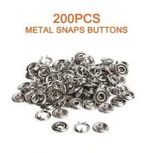 Juego de Broches de Metal DIY, Incluye Alicates para Broches, Adecuado para Costura y Manualidades (9.5mm), Se Puede Usar para Ropa, Mochilas, Mamelucos de Bebé, Proyectos de Costura y Manualidades. - plata - Ver 9