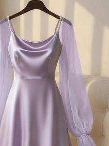 Bridesmaid Dresses - Mauve Purple - View 3
