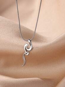 1PC Vintage Snake Pendant Necklaces For Women Gold Color Copper Geometric Snake Necklace Party Aesthetic Animal Hip Hop Jewelry Gift - Multicolor - View 4