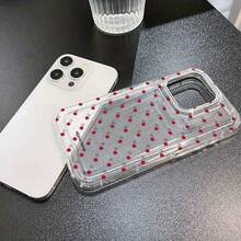 New Red Dot Phone Case Compatible With Apple 16, 15, 14, 13, 12, 11 - Clear - View 4