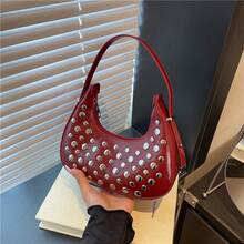 Bolso de mano moderno y versátil para mujer, estilo casual elegante con un toque de alta gama, bolso de hombro estiloso ideal para ir de compras. - Plateado - Ver 4