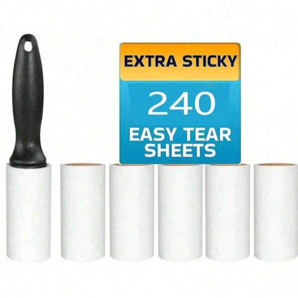 High Suction Lint Remover Roller - Ideal For Furniture, Clothes And Carpets | Pet Hair Cleaning Brush