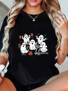 Women T-Shirts - Black - View 9