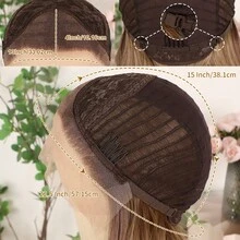 Glueless 13X4 Platinum Blonde Short Wave Lace Front Wig Pre Plucked Hairline Soft Bob Wavy Wigs 14 Inch Heat Resistant Ombre Blonde Colored Bob Wavy Synthetic Hair Replacement Wigs Breathable HD Lace 180% Density Wear And Go Wigs For Women Girls Daily & Party Use - 漸層棕色 - 查看 7