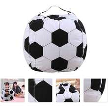 Unisex Fillable Bean Bag Chair Cover With Football Pattern, Toy Storage Bag, Washable Multi-Functional Seat For Play And Relaxation - Football - View 6