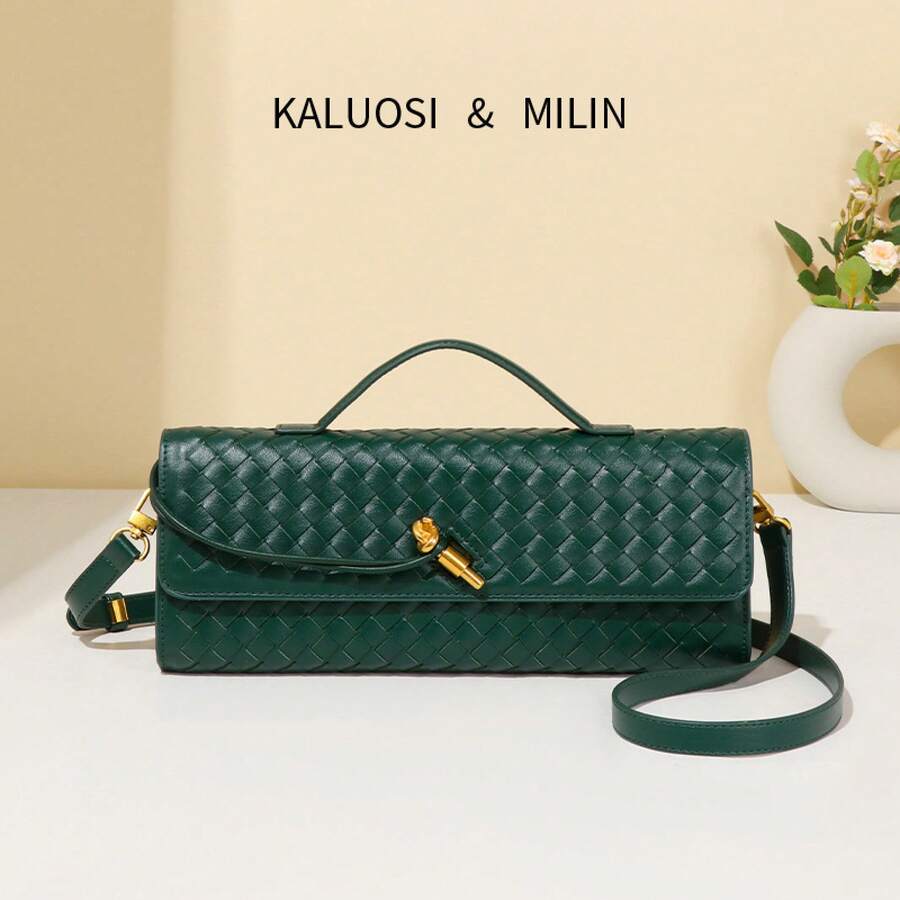 Bolso de mujer BV Bottega Bang Bang de cuero genuino hecho a mano por Andiamo Clutch Campana. - B1893# Color arena - Ver 1