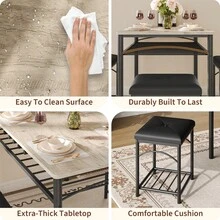 Dining Table & Chair Sets - Grey - View 6