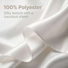 1pc White Satin Tablecloth, Wrinkle & Stain Resistant, Washable - Suitable For Home, Wedding, Party, Cafe, Picnic, Rectangular Shape, Multiple Sizes Available - White - View 12