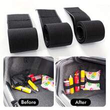 Car Trunk Storage Fixed Belt Universal Trunk Storage Fixing Belt Loop Strap Black Nylon Trunk Organizer Strap Car Accessories - A - View 1