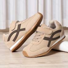 Kids Sports Shoes, Lightweight Breathable Boys And Girls Athletic Sneakers - Khaki - View 3