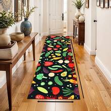 1pc, Home Decor, Cartoon Vegetable Pattern Printed Floor Mat, Diatom Mud Kitchen Rug, Kitchen Mat, Floor Mat, Easy To Clean, Printed Rectangular, Suitable For Living Room, Bedroom, Hallway, Bathroom, Laundry Room - Polyester Rug, Suitable For Indoor And Outdoor Home Decor - Multicolor - View 13