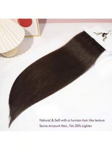 11pcs 26 Inch Straight Hair Extensions, Multi-Color Natural Soft Synthetic Hair Clips For Women - Deep Gold Highlights - 彩色 - 查看 5