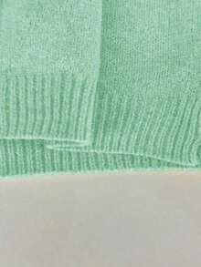 Chaleco elegante de estilo francés para mujer, sencillo y con estilo, versátil para usar en capas, adecuado para ir al trabajo y para uso casual, moderno y estilizador. - Verde - Ver 4
