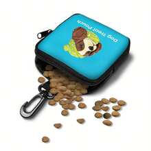 1pc Cute Dog Print Dog Treat Bag, Portable With Hook And Zipper, Dog Training Pouch, Dog Carry Snack Bag, Pet Snack Container Suitable For Taking Dogs Outdoor And Camping - Multicolor - View 10