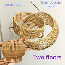 Handmade Creative Decorative Paper Rope Lampshade, Artistic Lampshade, Home Decor - Semicircle - View 9
