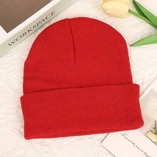 1 Buah Topi Ski Warna Polos, Topi Rajut Sederhana, Unisex, Cocok untuk Pemakaian Kasual Sehari-hari - MultiWarna - View 4