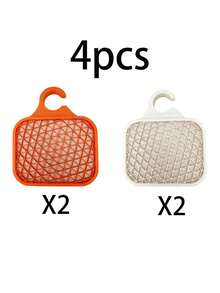 1 pieza Organizador de fregadero - Almacenamiento multifuncional para esponjas, cepillos y paños de cocina, con estructura reforzada, estante para secar paños, fácil de limpiar, soporte para esponjas, cepillos y paños, accesorio de cocina - Multicolor - Ver 10