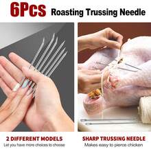 Ofargo Meat Trussing Needles Set, Stainless Steel Poultry Sewing Needles For Turkey Chicken BBQ 6pcs - Silver - View 7