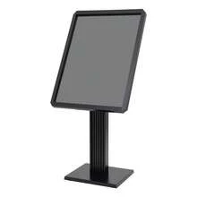 Adjustable Black Sign Holder Stand, Floor Standing Sign Holder, Aluminum Floor Menu Stand For Restaurants, Stores, Offices - A - View 8