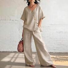 Women Two-Piece Outfits - Pink - View 3