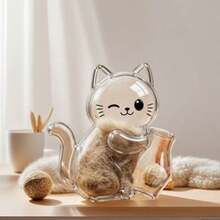 1pc Magnetic Cat Hair & Whisker Fridge Magnet, Transparent Pet Hair Collector Display, Cute Pet Memorabilia, Suitable For Hair Collection Display, Gift, Pet Store (Magnetic Part Needs Manual Installation) - Multicolor - View 12