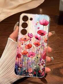 1 Piece Soft Phone Case With Fashionable Tulip Flower Design, Compatible With Huawei, Honor, Galaxy, 12T, 13T - 透明 3 - 查看 7